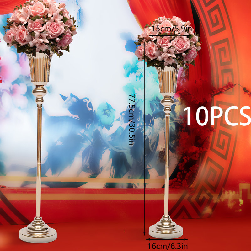 Rosdorf Park Versatile Floor Vase Wedding Metal Vase Road Rosdorf Park Versatile Floor Vase Wedding Metal Vase Road